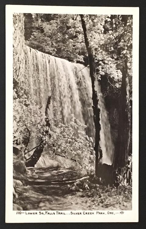 Lower So Falls Trail Silver Creek Park Ore 110 Real Photo