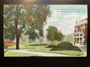 Vintage Postcard 1907-1915 Collingswood & Ashland Avenues Toledo Ohio (OH)
