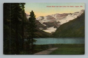 Victoria Glacier Lake Louise Chalet Laggan Alta Vintage Postcard 