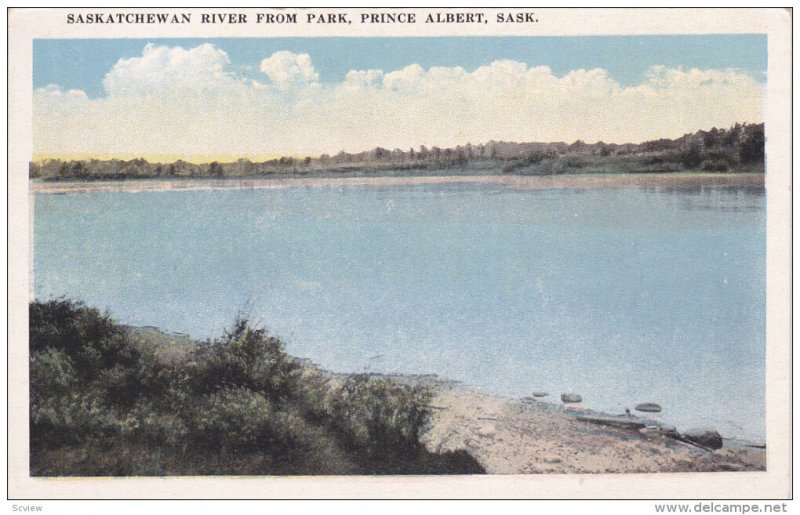 Saskatchewan River from Park , PRINCE ALBERT , SASK. , Canada , 1910s