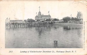 Rockaway Beach New York Knickerbocker Steamboat Co Landing Postcard AA74620