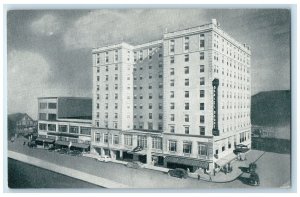The Daniel Boone Hotel Building Charleston 28 West Virginia WV Vintage Postcard