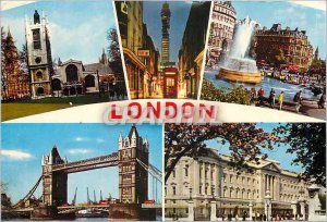 Modern Postcard St Margarets Westminster and Big Ben Post Office Tower London