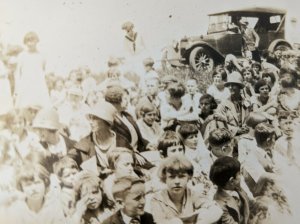 1920s era Gray Line Bus Old Photo and Album Camping Valley Forge Asbury Park