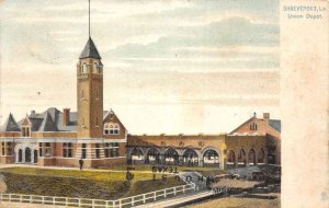 Shreveport Louisiana birds eye of Union Depot antique pc DD7557