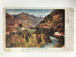 The Famous Hermitage Ogden Canyon Utah Embossed Postcard Undivided