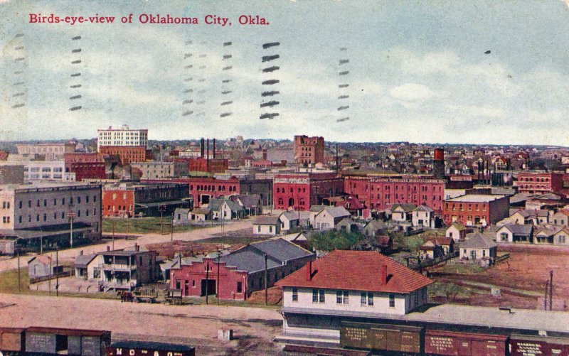 12394 Birds-Eye-View of Oklahoma City 1910