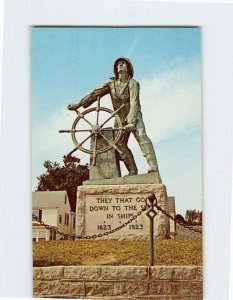 Postcard Fisherman's Memorial, Gloucester, Massachusetts
