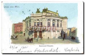VINTAGE POSTCARD Theater Wien Raimund Theater