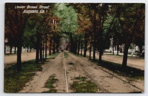 GA Augusta Georgia Lower Broad Street Postcard C32