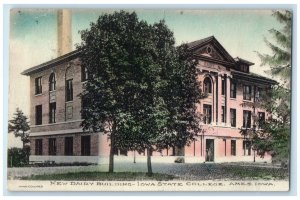 1907 New Dairy Building Iowa State College Building Ames IA Handcolored Postcard