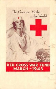 Red Cross War Fund, March 1943 Occupation, Nurse Writing on Back 