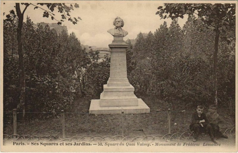 CPA PARIS Ses Squares et ses Jardins. 50. Sqaure du Quai Valmy 924314