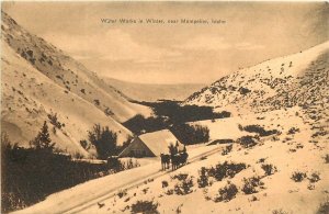 Postcard C-1910 Idaho Montpelier Water Works in Winter Rhinehart zid24-2297