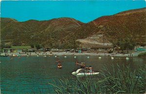 Postcard 1960s Lytle Creek California Lloyds Lake Sportsman's Park CA24-600