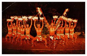 Postcard INDIAN SCENE Cherokee North Carolina NC AT4288