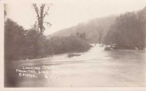 RPPC Tioughnioga River Flood 1917 - View from Fish Line Factory - Homer NY