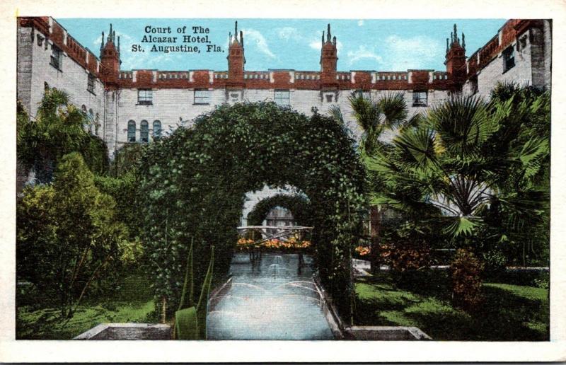 Florida St Augustine Hotel Alcazar Court 1920