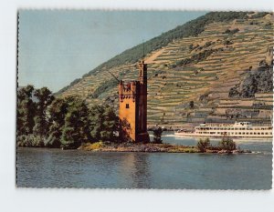 Postcard Binger Mäuseturm, Bingen am Rhein, Germany