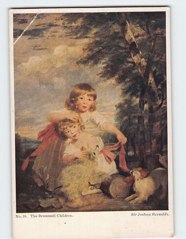 Postcard The Brummell Children Painting by Sir Joshua Reynolds