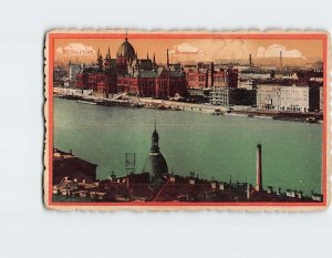 Postcard Dunarészlet Budapest Hungary