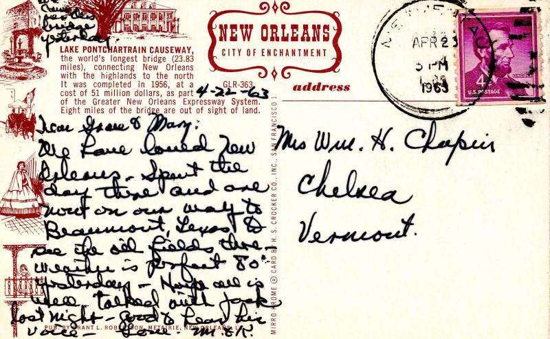 LA - New Orleans. Lake Pontchartrain Causeway