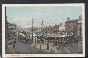 Norfolk Postcard - Great Yarmouth - The Market Place    RS18736