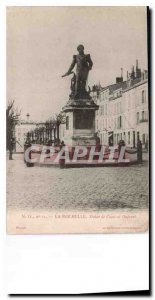 CARTE Postale La Rochelle Old Statue of Admiral