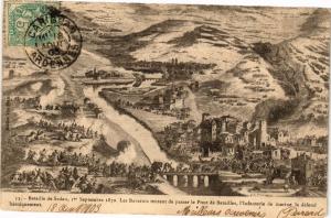 CPA Bataille de SEDAN 1er Septembre 1870 Les Bavarois tentent de passer(224600)