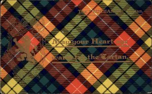 Scottish Tartan BUCHANAN & Quote c1910 Postcard