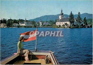 Modern Postcard see Gmunden und landschloe ort