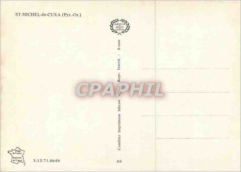 Modern Postcard St Michel Cuxa (Pyr Or)