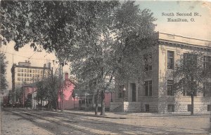 J37/ Hamilton Ohio Postcard c1910 Kraemer Art South Second Street  262