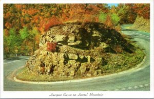 Postcard WV - Hairpin Curve on Laurel Mountain US50