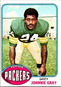 1976 Topps Football Card Johnny Gray Green Bay Packers sk4365