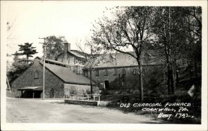 Cornwall Pennsylvania PA Charcoal Furnace built 1742 Real Photo Vintage Postcard