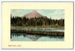 1917 Scenic View Of River Mountain Trees Eagle Rock Idaho ID Unposted Postcard