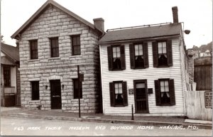 Real Photo Postcard Mark Twain Museum and Boyhood Home in Hannibal, Missouri