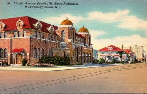 New Jersey Wildwood-By-The-Sea Atlantic Avenue Showing St Ann's Auditori...