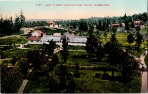 Aerial View of Point Defiance Park Tacoma WA Vintage Postcard T39