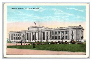 Jefferson Memorial St Louis Missouri UNP WB Postcard N19