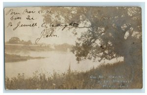 C.1900-05 RPPC On The Banks of the Wabash River in Peru, Indiana Postcard P33 