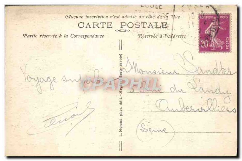 Old Postcard At Glacier Seracs De Bionnassay