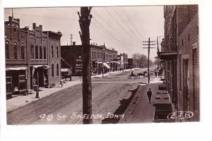 Real Photo 9th Street, Sheldon Iowa,