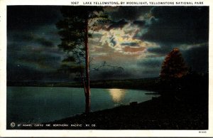 Yellowstone National Park Lake Yellowstone By Moonlight Curteich