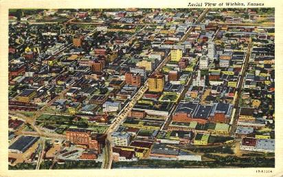 Aerial View Wichita KS Unused