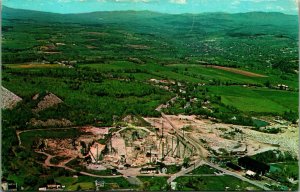 Wells-Lamson Granite Quarry Barre Vermont VT UNP Chrome Postcard T10
