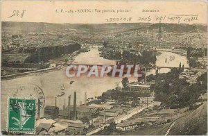 Old Postcard Rouen Vue Generale taken Bonsecours