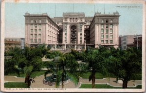 US Grant Hotel San Diego California Vintage Postcard C056