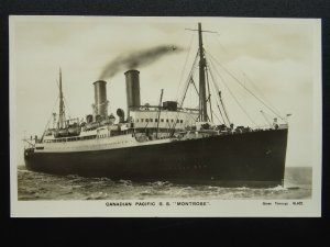 Canadian Pacific Transatlantic Ocean Liner S.S. MONTROSE c1930s RP Postcard